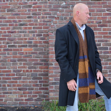 Winter Color Block Scarf