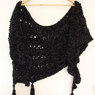 Black Velvet Scarf