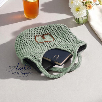 Signature Filet Carryall Crochet Pattern - Customizable Initial Bag - Digital Download