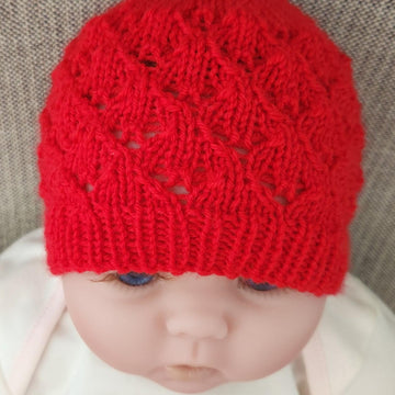 Molly - 4ply lace hat for baby