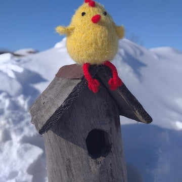 Chick toy knitting pattern
