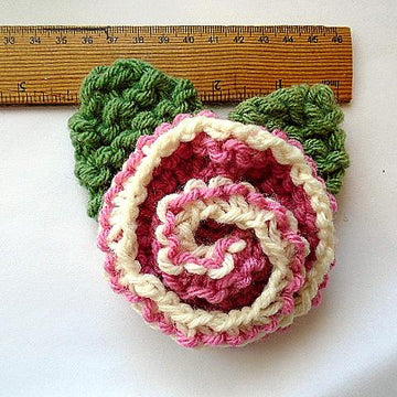 820 2-Tone Sprial Flower and Leaf