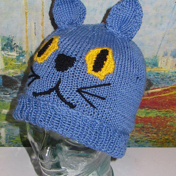 Blue Cat Beanie Animal Hat