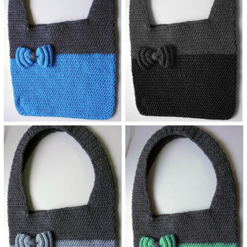 Crochet Pattern for the Bag with bow in your desired colors