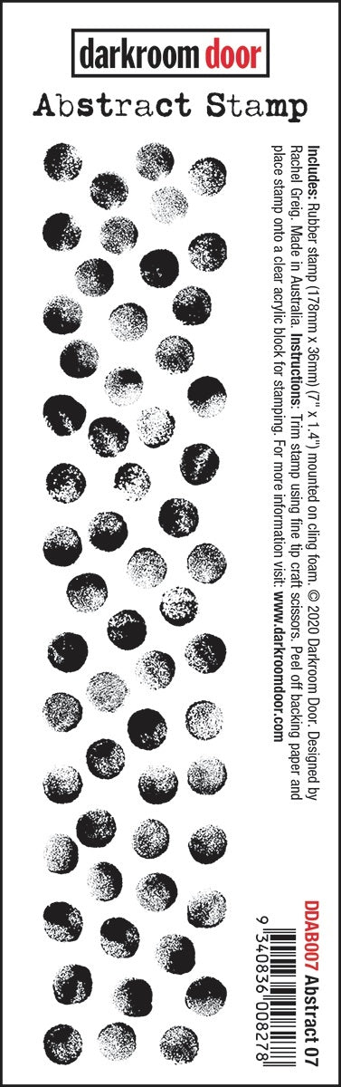 Darkroom Door Abstract Cling Stamp 1.4"X7" - Abstract #7
