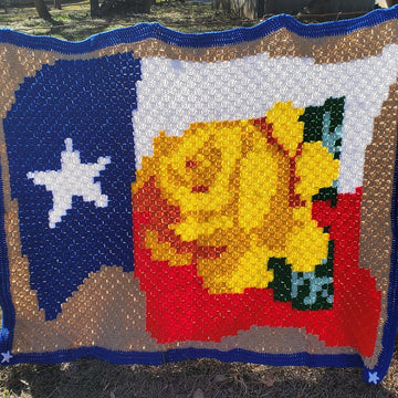 Yellow Rose of Texas Afghan