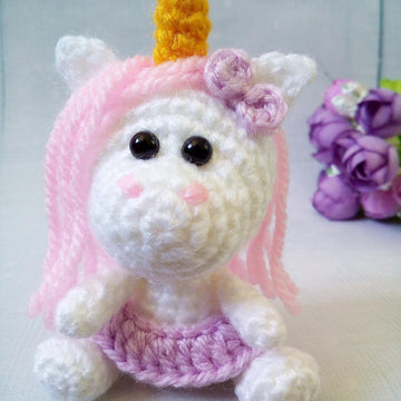 227 Little Unicorn with a Flower House