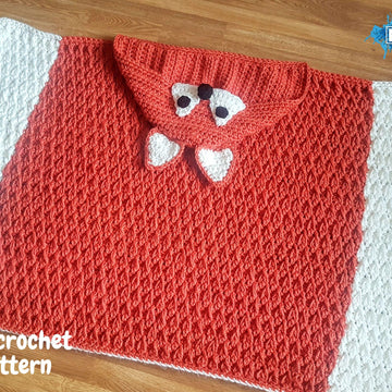 Woodland Fox Hooded Blanket For Adults & Kids