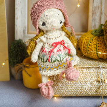 Knitting Toy Clothes Pattern - Baby Summer for 10in/25cm toys