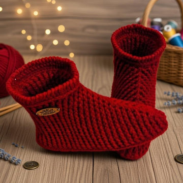 Crochet Slipper Boot Pattern PDF + English Video Tutorial for Women