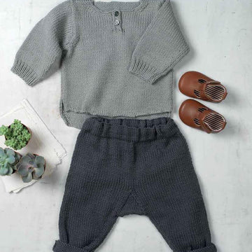 Pop & Treacle Sweater and Leggins in Erika Knight Gossypium Cotton - Downloadable PDF