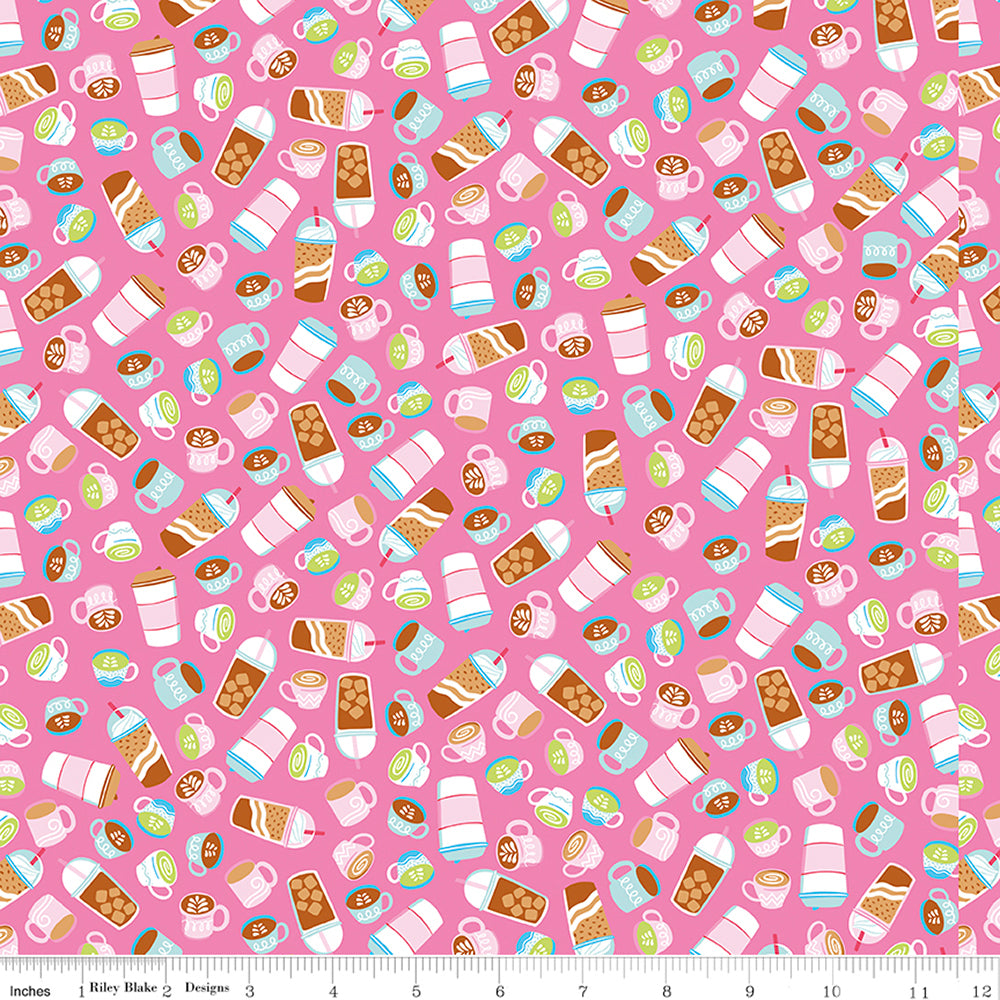 Riley Blake Rainbow Fruit - Pink - RBC10894HOTPINK