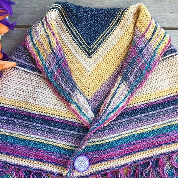 Just a Little Bit Batik Shawl