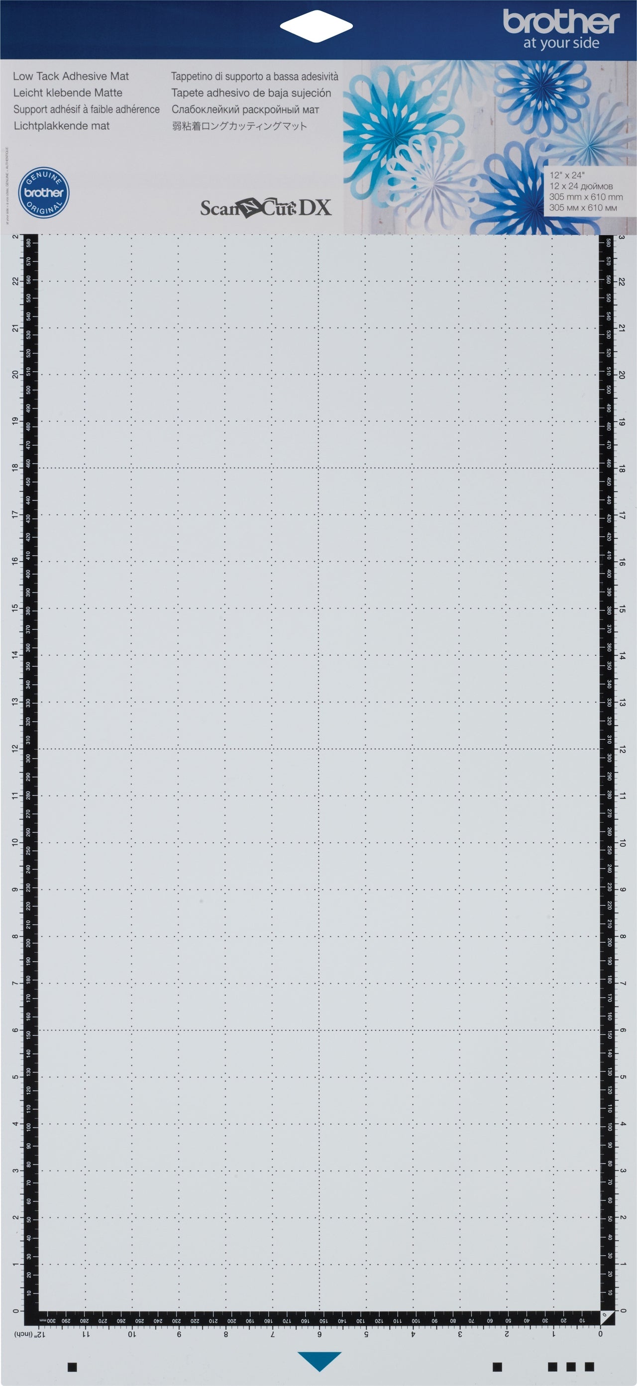 Brother International Brother ScanNCut SDX125 Low Tack Adhesive Mat 12"X24" - 562225
