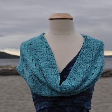 Purls and Seaweed Wrap Scarf