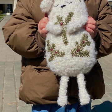 Big Curly Bunny toy