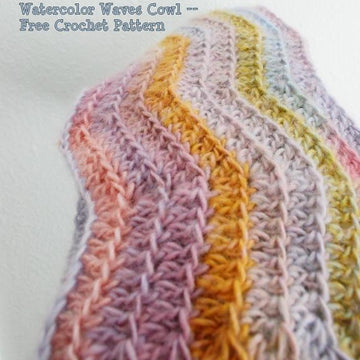 Watercolor Waves Cowl