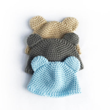Newborn Hat and Toy Bear Set