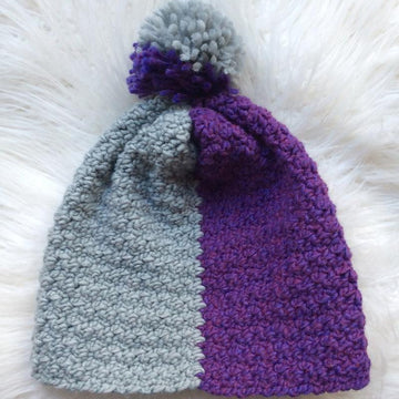Color Block Slouchy Hat