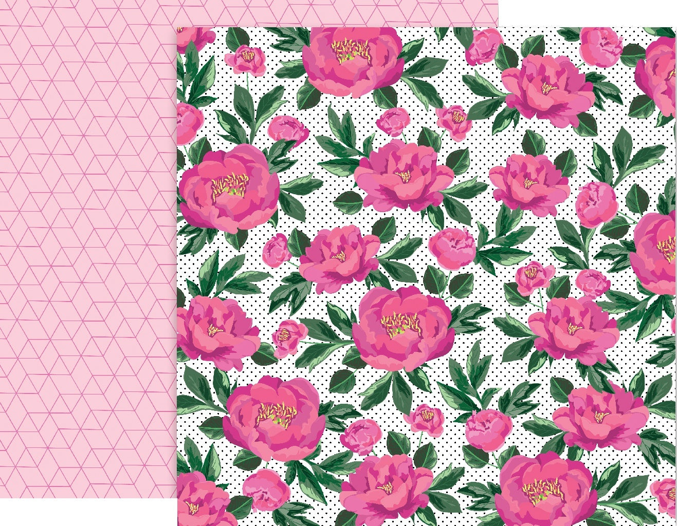 American Crafts 5th & Monaco Double-Sided Cardstock 12"X12" 25/Pkg - #12