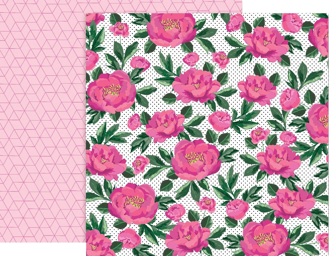 American Crafts 5th & Monaco Double-Sided Cardstock 12"X12" 25/Pkg - #12