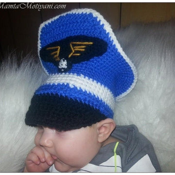 Crochet Aviator Pattern A Pilot Military Cap For Baby