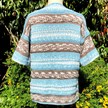 Astryd - Mock Fair-Isle Over-Size Top