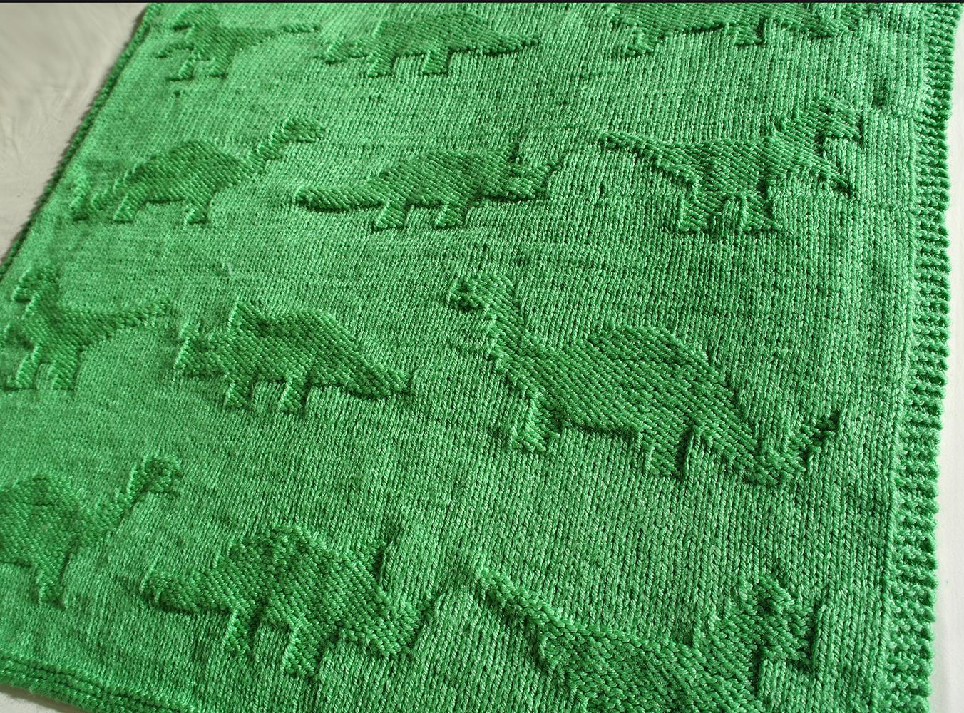 Easy Dinosaur Baby Blanket