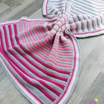 Ombre Stripes Baby Blanket