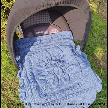 Leaf Motif Car Seat Cover Standard 0-9m Car Seat