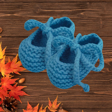 Easy Knit Baby Booties Pattern PDF – Tie-Up Newborn Shoes