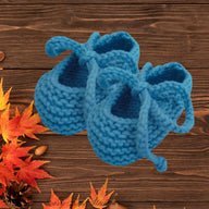Easy Knit Baby Booties Pattern PDF – Tie-Up Newborn Shoes