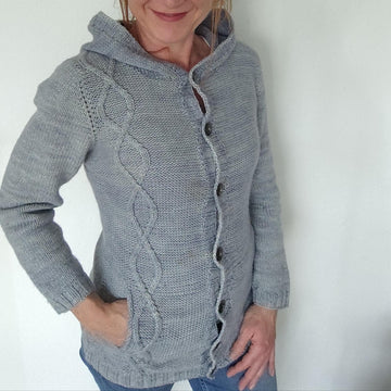 Knitting Pattern Seamless Cardigan Twinning