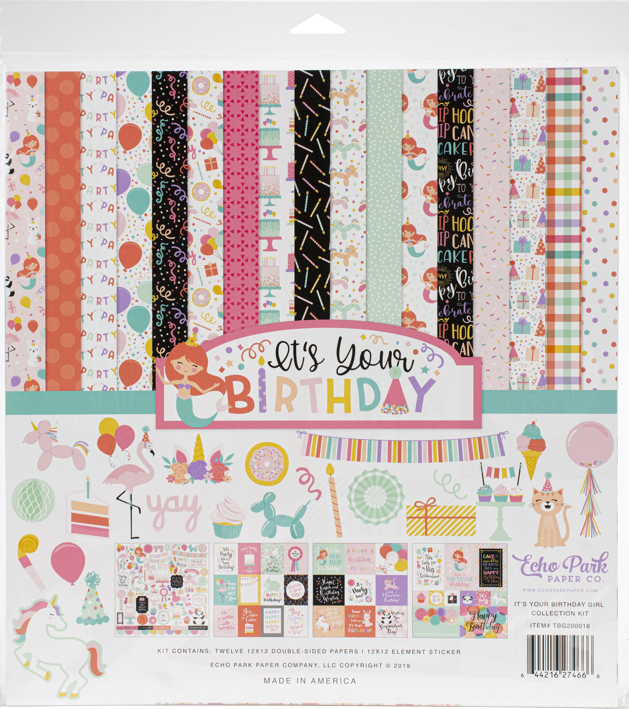 Echo Park Paper Echo Park Collection Kit 12"X12" - It's Your Birthday Girl