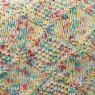 Diamond Splash Baby Blanket in Cascade Yarns Nifty Cotton Splash - W757