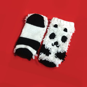 Fuzzy Panda Socks