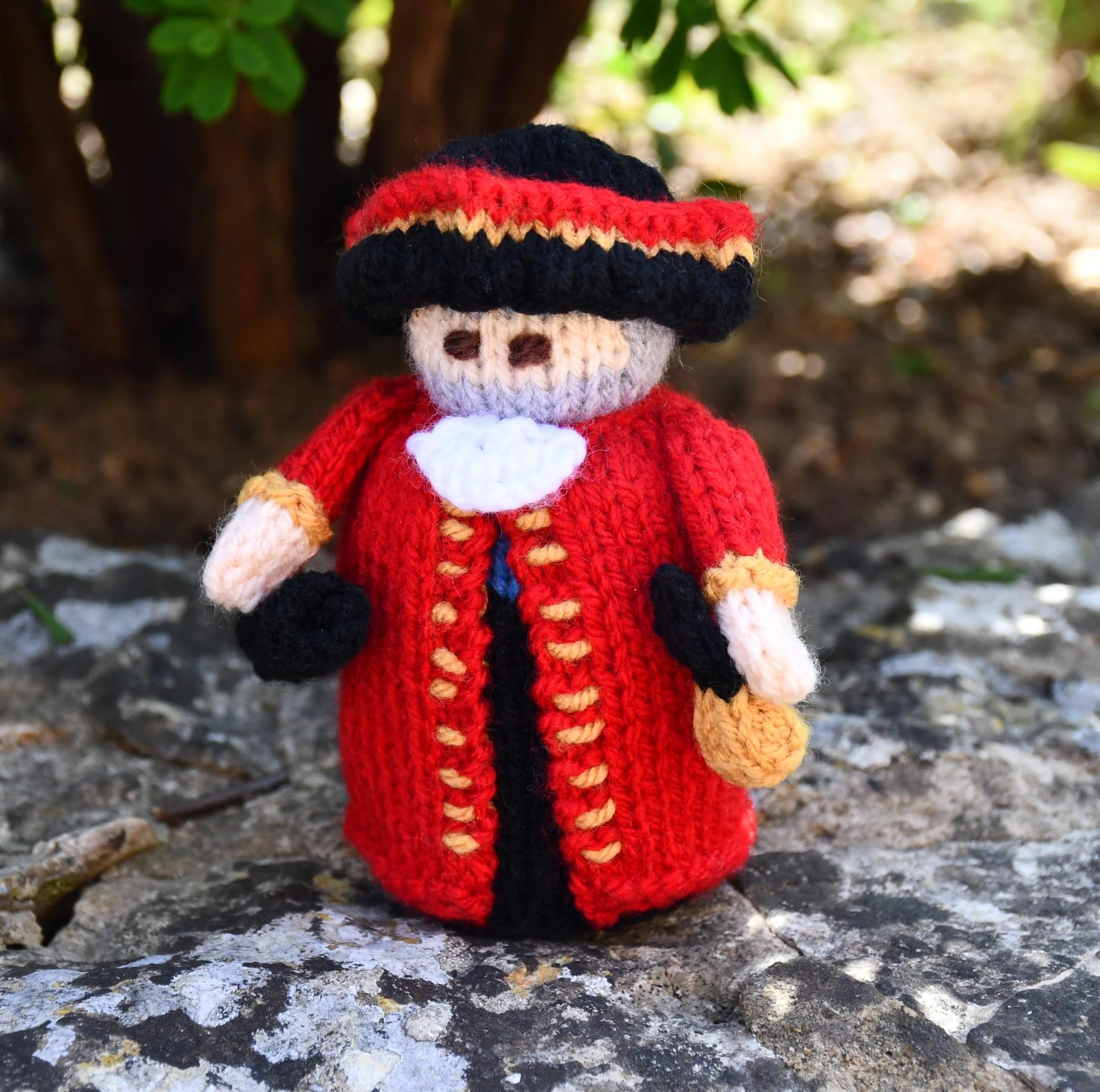 Victorian Town Crier Doll Knitting Pattern - Toy Knitting Pattern