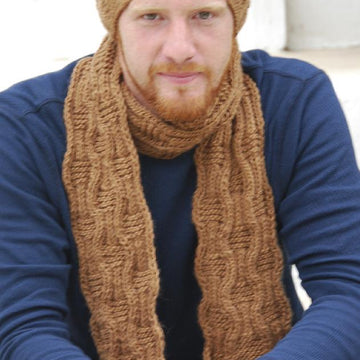 Wavy Gravy Man: Hat, Mittens and Scarf Set