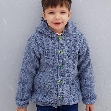 Waves Hooded Cardigan