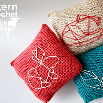Origami Woodland Animals Throw Pillows (2016009)
