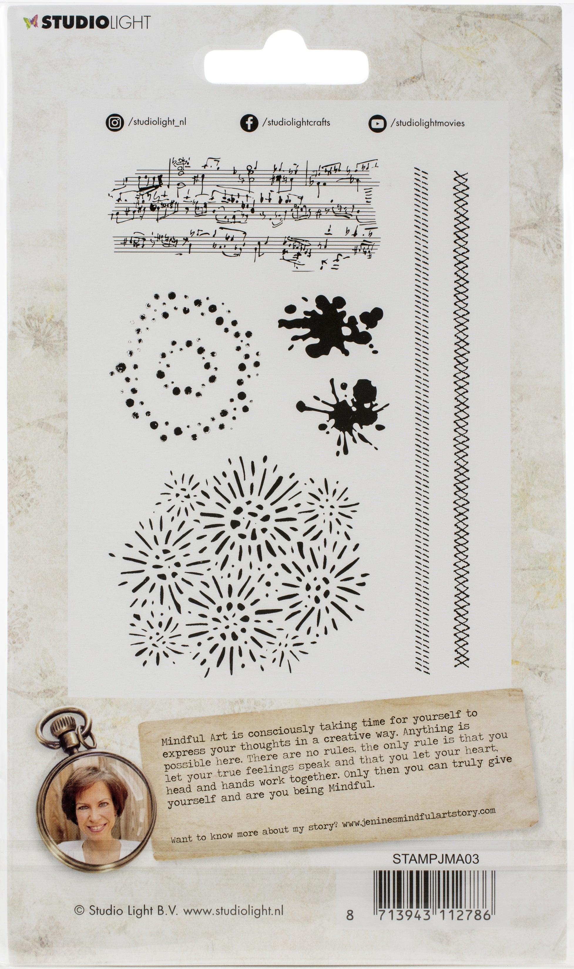 Studio Light Jenine's Mindful Art Clear Stamps - NR. 03
