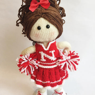 Cheerleader Knit Doll