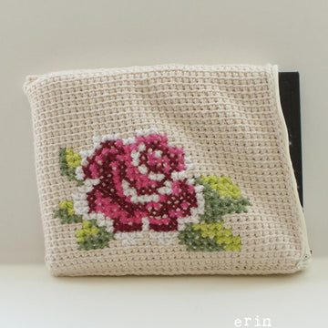 Cotton Rose Bloom Tablet Case (8.5" x 10") (tunisian001)