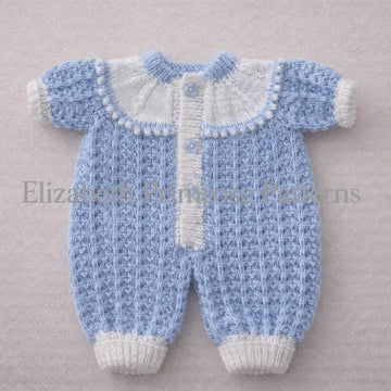 Frosted Lace Dolls Bodysuit and Hat Knitting Pattern P73 – Elizabeth Primrose Patterns