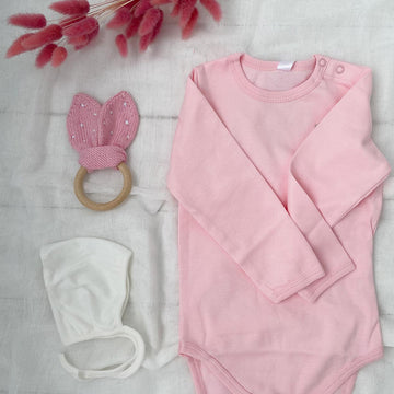 Bunny ears teething ring