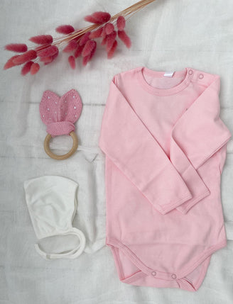 Bunny ears teething ring
