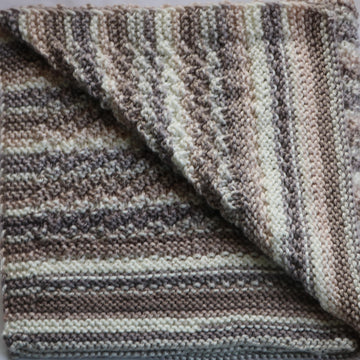Cappuccino Bulky Baby Blanket