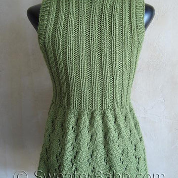 #111 Long Lace Shawl-Collared Vest