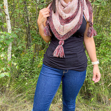 Flickering Flames Shawl