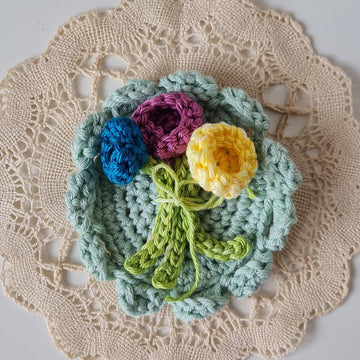 Framed Flower Brooches